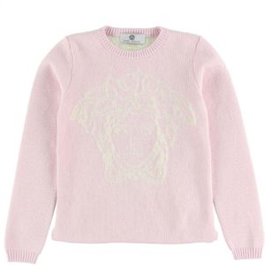 Young Versace Blouse - Gebreid - Roze m. Logo - Versace - 10 jaar (140) - Shirts