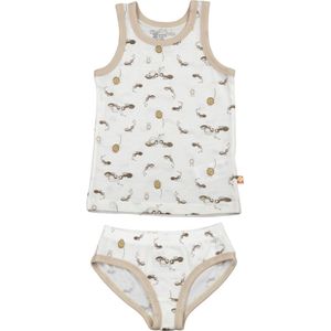 Katvig Ondergoed - Wol - Off White m. Mieren - Katvig - 1 jaar (80) - Ondergoed