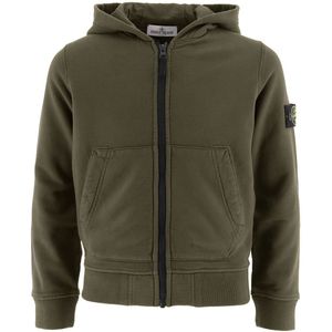 Stone Island Cardigan - Militair Green m. Logo - Stone Island - 8 jaar (128) - Cardigan