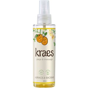 Kraes Verzorgings- en massageolie - Abrikoos & Baobab - 150 ml - Kraes - OneSize - Verzorgingsproducten
