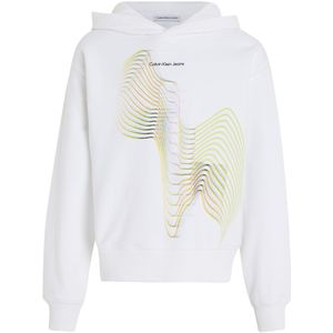 Calvin Klein Hoodie - Minimale afbeelding - Bright White - Calvin Klein - 8 jaar (128) - Hoodie