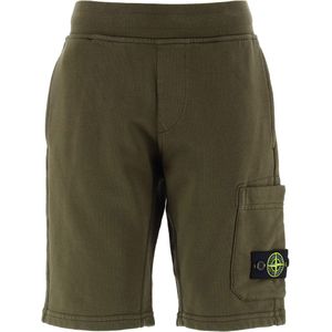 Stone Island Sweatshorts - Militair Green m. Logo - Stone Island - 8 jaar (128) - Shorts