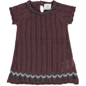 En Fant Gebreide Jurk - Bordeaux - En Fant - 62/68 - Jurk