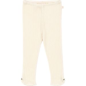 Konges Sløjd Broek - Rib - Papin - Antique White m. Pointelle - Konges Sløjd - 74 - Broeken - Katoen