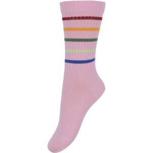 Melton Sokken - Roze Nectar m. Strepen - Melton - 23/26 - Sokken
