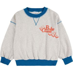 Bobo Choses Sweatshirt - Dominostenen - Light Heather Grey - Bobo Choses - 2-3 jaar (92-98) - Sweatshirt