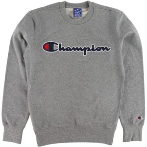Champion Fashion Sweatshirt - Grijs Gevlekt m. Logo - Champion - 16-18 jaar (176-188) - Sweatshirt