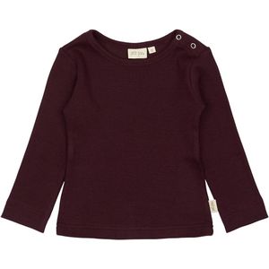 Petit Piao Blouse - Rib - Modaal - Dark Grape - Petit Piao - 1½ jaar (86) - Shirts
