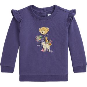 Polo Ralph Lauren Sweatshirt - Paars m. Knuffel - Polo Ralph Lauren - 74 - Sweatshirt