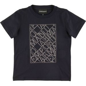 Emporio Armani T-Shirt - Navy m. Borduurwerk - Emporio Armani - 8 jaar (128) - T-Shirts