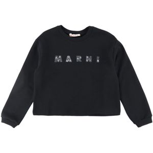 Marni Sweatshirt - Zwart m. Strass - Marni - 10 jaar (140) - Sweatshirt