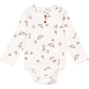 VACVAC Romper l/s - Rib - Billie - BakkersGonnaBake Aop - VACVAC - 56/62 - Romper L/S