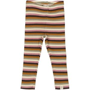 Petit Piao Leggings - Rib - Modaal - Nostalgisch Rose/Multi Stri - Petit Piao - 68 - Leggings