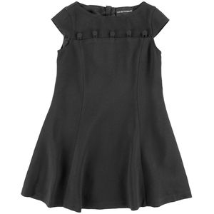 Emporio Armani Jurk - Zwart m. Knoppen - Emporio Armani - 6 jaar (116) - Jurk