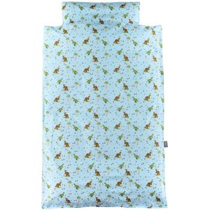 Nørgaard Madsens Beddengoed - Junior - Turkoois m. Dino - Nørgaard Madsens - Julinor - Beddengoed - Junior