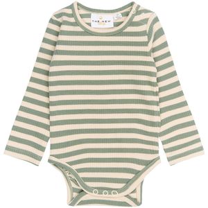 The New Siblings Romper l/s - Rib - TnsbFro - Lily Pad Striped - The New - 68 - Romper L/S