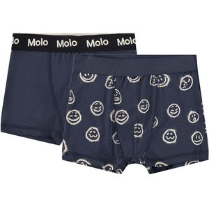 Molo Boxershorts - Justin - 2-pack - Moods Blue - Molo - 5-6 jaar (110-116) - Boxershorts