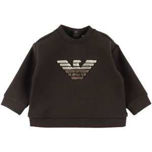 Emporio Armani Blouse - Dark Chocolate m. Logo - Emporio Armani - 9 mnd - Shirts