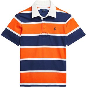 Polo Ralph Lauren Polo - Navy/Oranje Gestreept - Polo Ralph Lauren - 8 jaar (128) - Polo