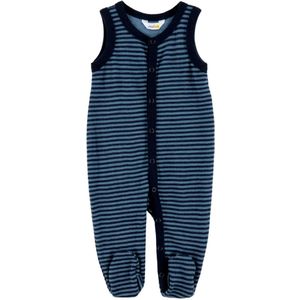 Joha Romper m. Voetjes - Wol - Blauw m. Strepen - Joha - 40 - Boxpak