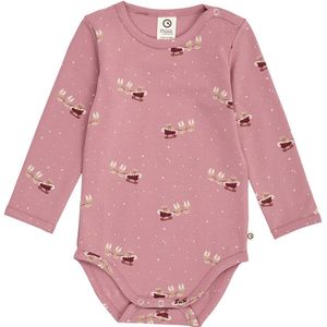 Müsli Romper l/s - Kerstmis - Nostalgie Rose/Cabernet/Conditione - Müsli - 62 - Romper L/S