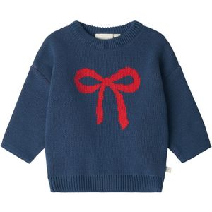 That's Mine Blouse - Gebreid - Nasha - Sleutel Blue/Rood Vlinder - Thats Mine - 1 jaar (80) - Shirts