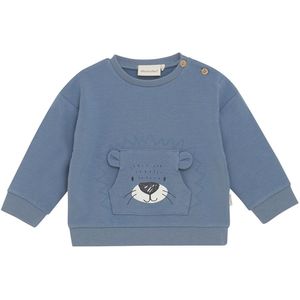 Minymo Sweatshirt - Vuursteen Stone m. Print - Minymo - 56 - Sweatshirt