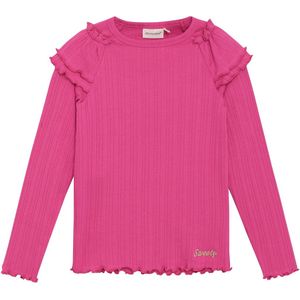 Minymo Blouse - Rib - Fuchsia Fedora - Minymo - 4 jaar (104) - Shirts