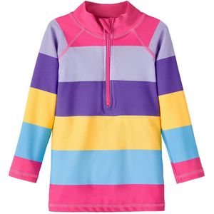 Name It Zwemtop - UV40+ - NmfZimmi - Pink Yarrow - Name It - 1 jaar (80) - Badmode