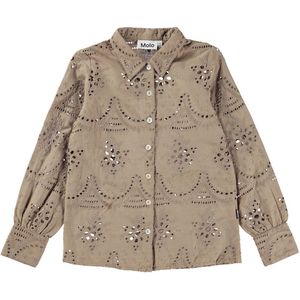 Molo Overhemd - Runa - Nachtvlinder Grey - Molo - 5-6 jaar (110-116) - Overhemd