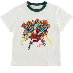 Dolce & Gabbana T-Shirt - Superhero - Wit - Dolce & Gabbana - 6 jaar (116) - T-Shirts