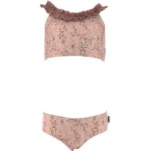 Mikk-Line Bikini - Nougat m. Bloemen - Mikk-Line - 104/110 - Bikinis