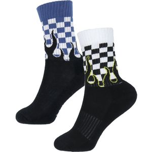 Molo Sokken - Norman - 2-pack - Blue Vlammen - Molo - 27/30 - Sokken