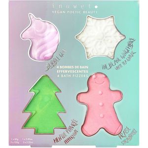 Inuwet Badbommen m. Geur - 4-pack - Kerstset - Inuwet - OneSize - Verzorgingsproducten