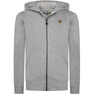 Lyle & Scott Junior Cardigan - Grijs Gevlekt - Lyle & Scott - 10-11 jaar (140-146) - Cardigan