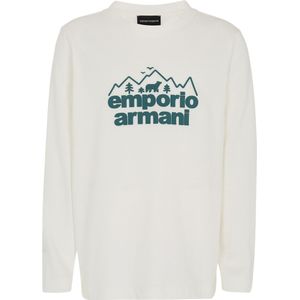 Emporio Armani Blouse - Off White m. Groen - Emporio Armani - 16 jaar (176) - Shirts
