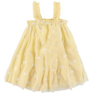 Stella McCartney Kids Tule Jurk - Geel m. Bloemen - Stella McCartney Kids - 5 jaar (110) - Jurk