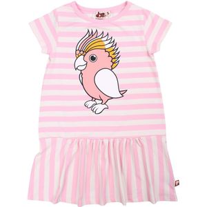 DYR-Cph Jurk - Dyrzanzi - Pastel Pink/Krijtpapegaaien - DYR - 2 jaar (92) - Jurk