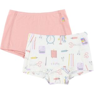 Joha Hipster - 2-pack - Viscose/Bamboe - Off White m. Print - Joha - 90 - Hipsters