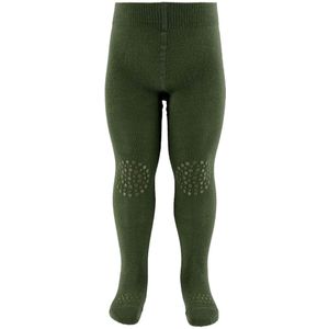 GoBabyGo Anti-lip Panty's - Noos - Wol - Olivijn - GoBabyGo - 6-12 mnd - Panty's