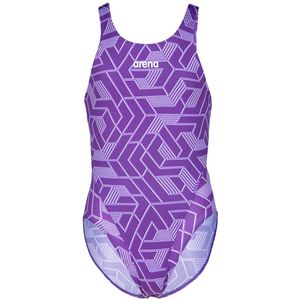 Arena Zwempak - Escape - Zwart/Team Purple - Arena - 10-11 jaar (140-146) - Badmode