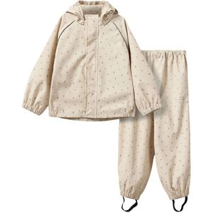 Sofie Schnoor Regenkleding - PU - Varash - Zand m. Bloemen - Sofie Schnoor - 4 jaar (104) - Regenkleding