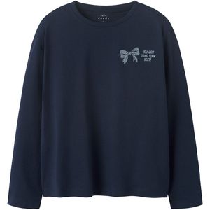 Name It Blouse - NkfVeen - Navy Blazer/Bow - Name It - 6 jaar (116) - Shirts