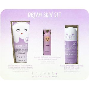 Inuwet Cadeauset - Handcrème/Lippenbalsem/Gezichtsmasker - Mauve - Inuwet - OneSize - Verzorgingsproducten