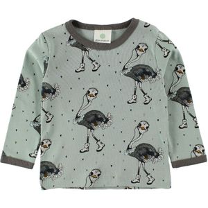 En Fant Blouse - Dusty Groen m. Struisvogels - En Fant - 50 - Shirts