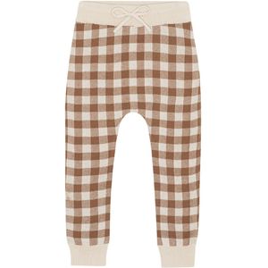 Monsieur Mini Leggings - Boerenbont - Offwhite/Toffee - Monsieur Mini - 9-12 mnd - Leggings