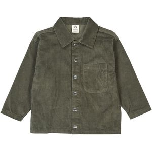 Müsli Overhemd - Corduroy - Deep Green - Müsli - 3 jaar (98) - Overhemd