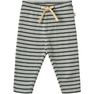 Wheat Broek - Manfred - Soft Blue Stripe - Wheat - 74 - Broeken - Katoen