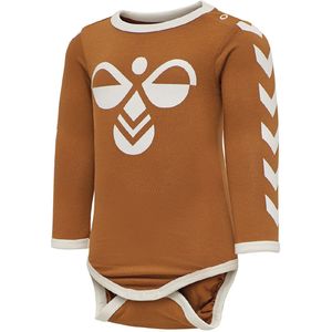 Hummel Romper l/s - HmlFlipper - Oranje m. Logo - Hummel - 56 - Romper L/S