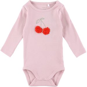 Name It Romper L/Æ - Rib - NbfBolia - Winsome Orchid m. Kers - Name It - 56 - Romper L/S
